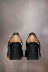 [M. MARGIELA] Four Stitches Décortiqué Pumps -  BLACK