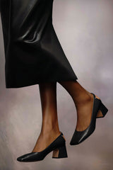 [M. MARGIELA] Four Stitches Décortiqué Pumps -  BLACK