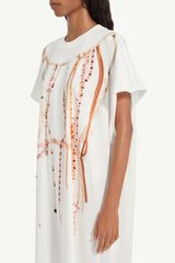 [MM6] Pearl Jersey Dress - White