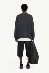 [MM6] Unisex Two-in-one varsity knit sweater