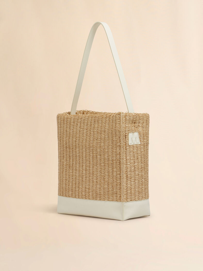 Small Natural Woven Fabric Museo Hobo Bag
