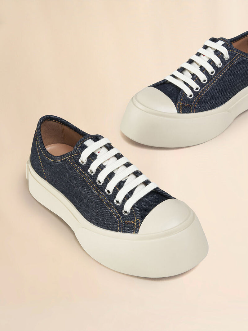 [MARNI] PABLO LACE UP SNEAKER - BLUE DENIM