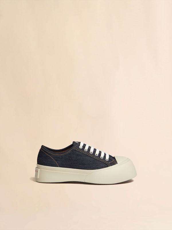 [MARNI] PABLO LACE UP SNEAKER - BLUE DENIM