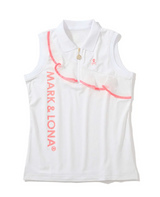 [MARK&LONA]  Catalina Sleeveless Polo  - WHITE