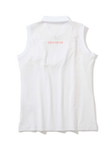 [MARK&LONA]  Catalina Sleeveless Polo  - WHITE