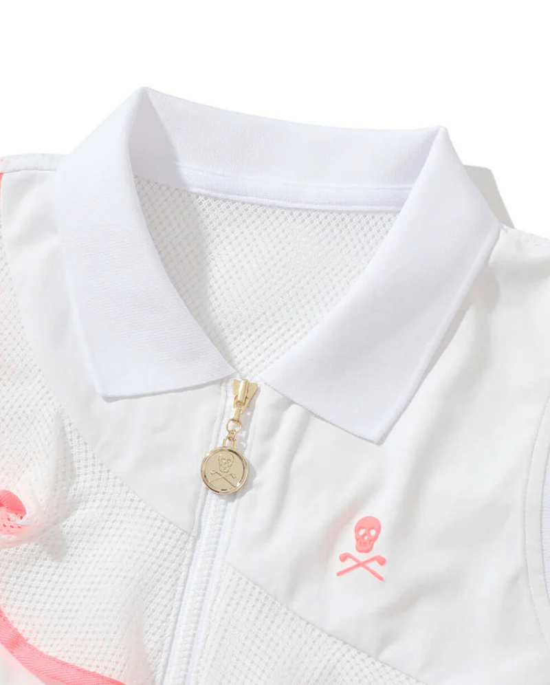 [MARK&LONA]  Catalina Sleeveless Polo  - WHITE