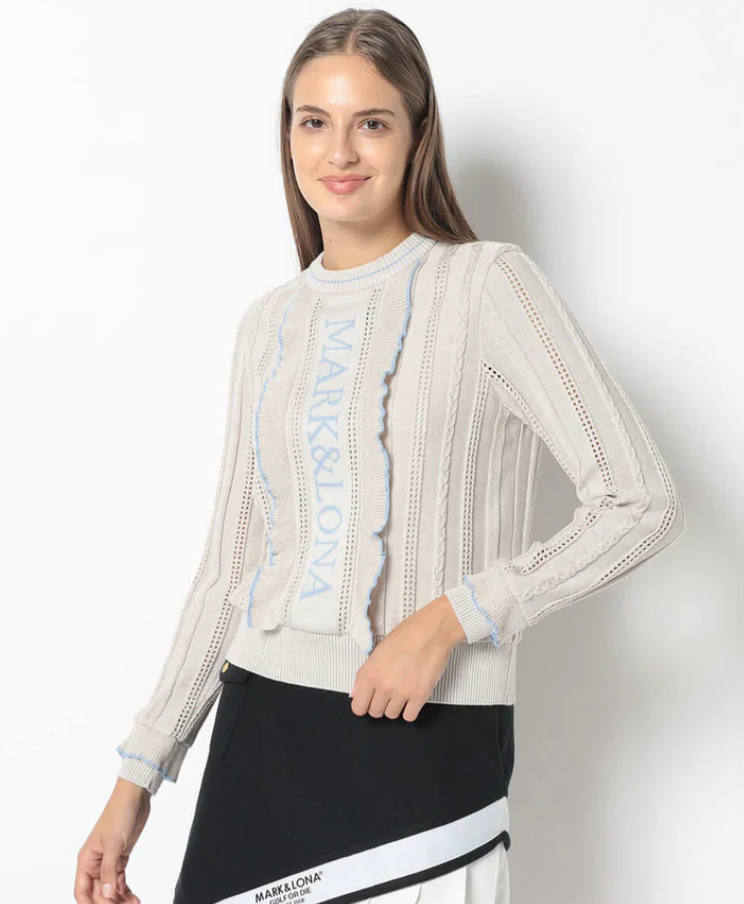 Verona Frilled Eyelet Sweater