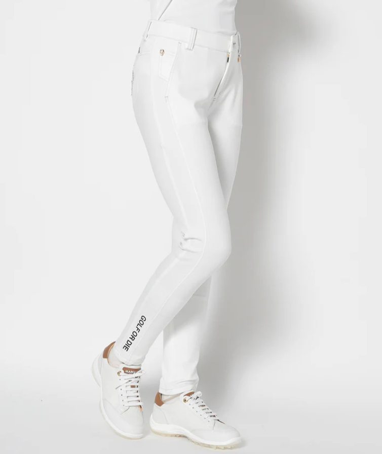 Escape Draping Skinny Pants - White