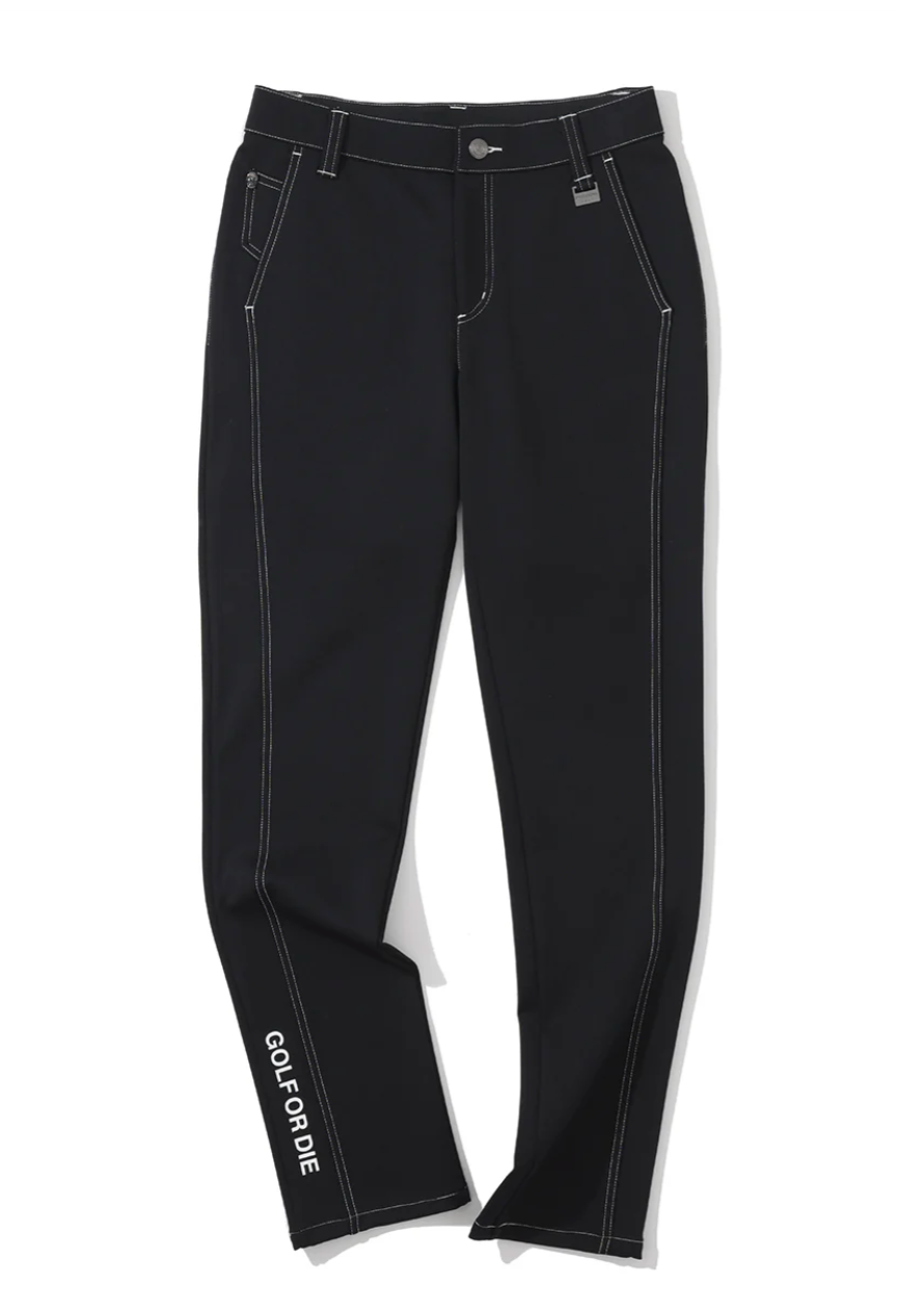 Escape Draping Skinny Pants - Black