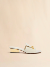 [Marni] Leather Trunkaroo Sandal - Limestone