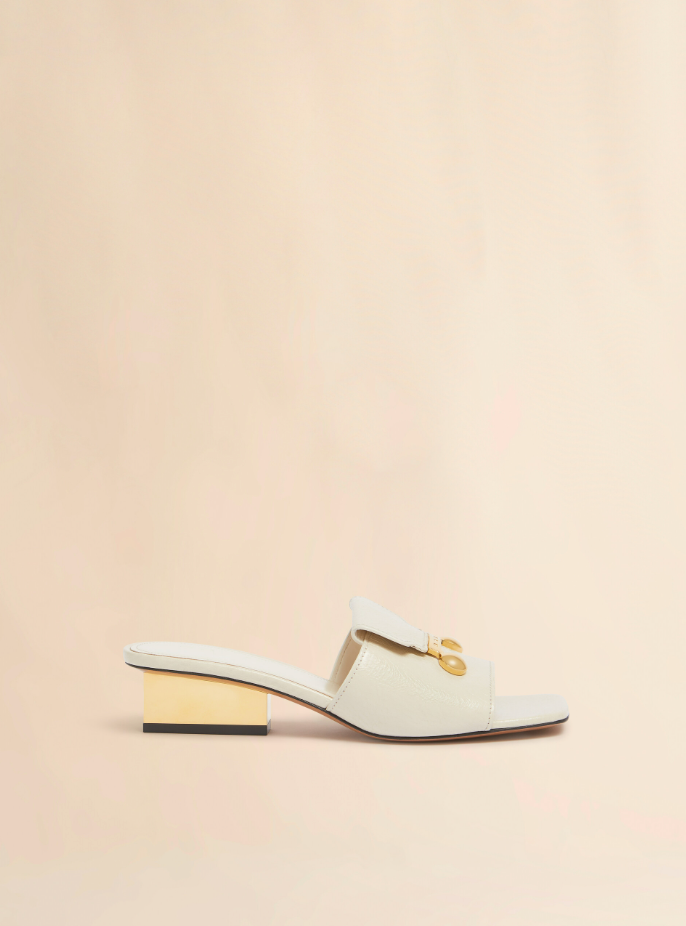 [Marni] Leather Trunkaroo Sandal - Limestone