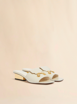 [Marni] Leather Trunkaroo Sandal - Limestone