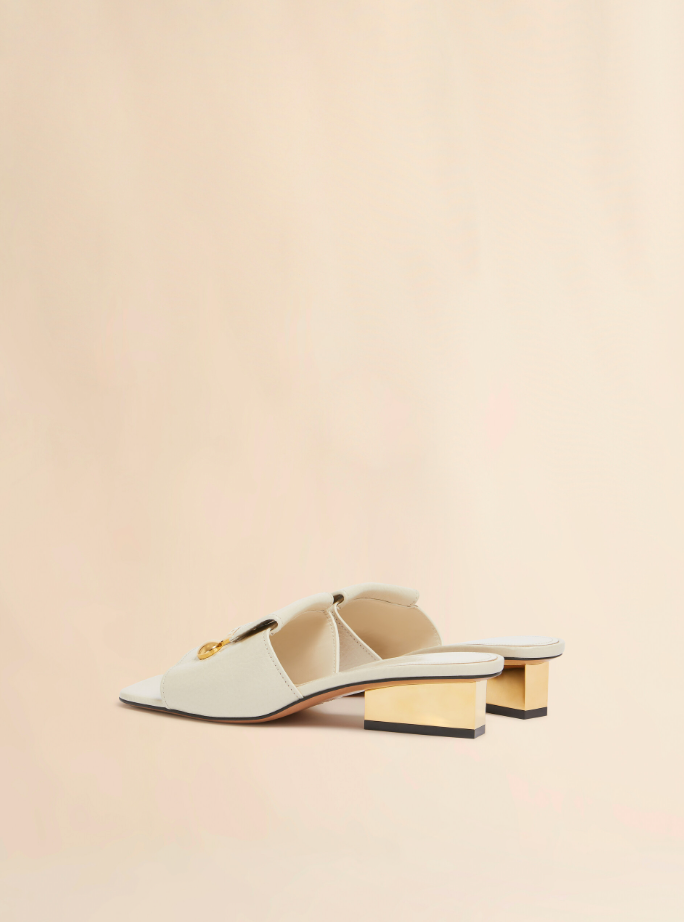 [Marni] Leather Trunkaroo Sandal - Limestone
