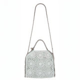 [S.MCCARTNEY] MINI TOTE COTTON CROCHET - LIGHT MINT