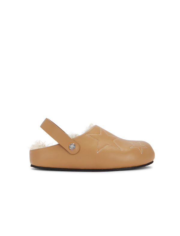 [S.McCARTNEY] ELYSE ALTER SPORTY MAT MULES/CLOGS - BRANDY