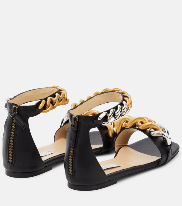 [S.McCARTNEY] FALABELLA SOFT ECO ALTER MAT SANDALS - BLACK