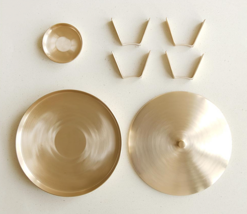 Brass Tableware Divided Plate (구절판) – Etude Boutique Brass Tableware Divided Plate (구절판) – Etude Boutique