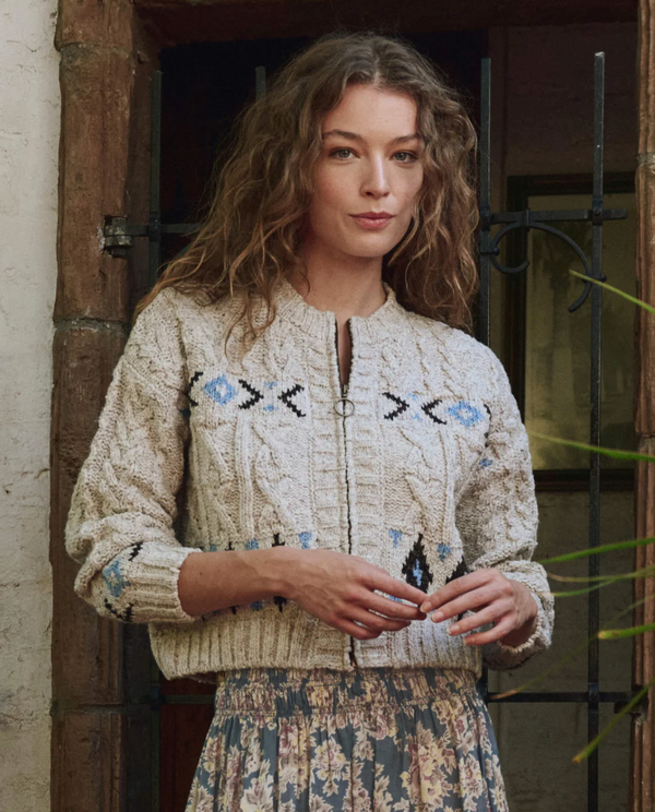 [The Great] The Cavern Cardigan - Oat