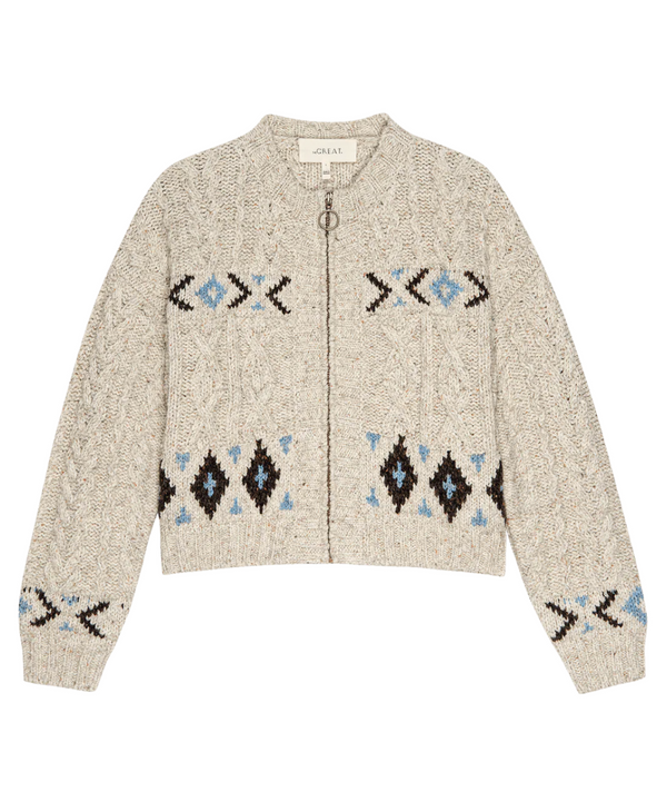 [The Great] The Cavern Cardigan - Oat