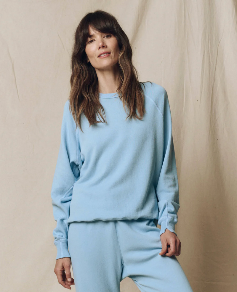 [The Great] The College Sweatshirt - Vista Blue