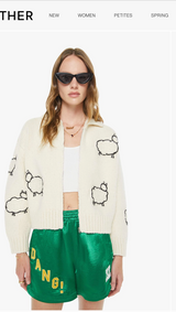 The Crop Raquette Cardigan