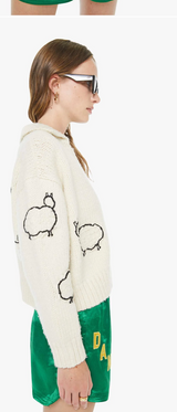 The Crop Raquette Cardigan