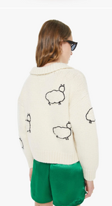The Crop Raquette Cardigan