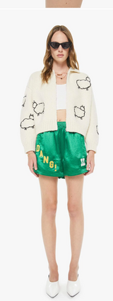 The Crop Raquette Cardigan