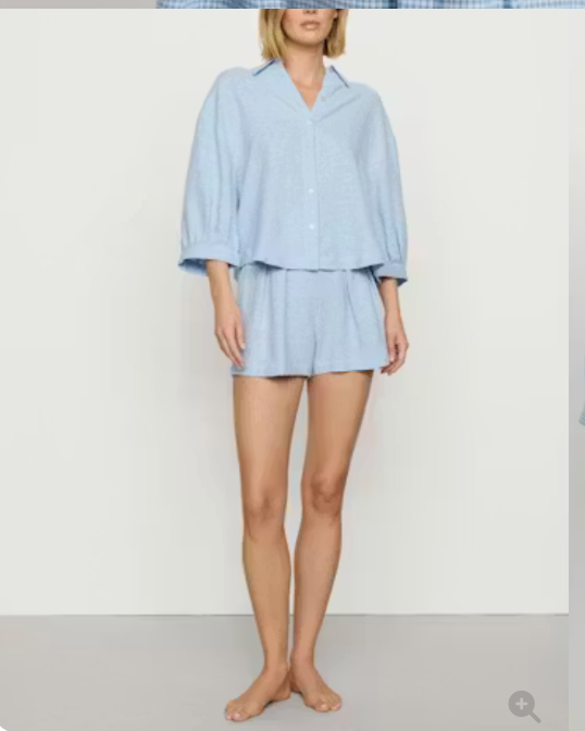 Linen Blend Relaxed Short