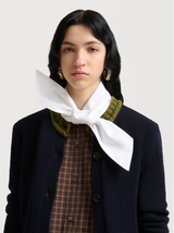 wool blend cardigan with contrast trims
