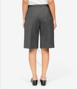 Striped Wool Blend Tailored Shorts