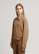 Tropical Wool Bomber Jacket