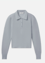 The Long Sleeve Honeycomb Polo