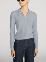 The Long Sleeve Honeycomb Polo