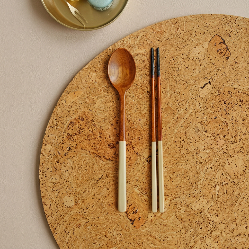 Colored Lacquered Spoon & Chopsticks Set - 놋담 국내제작 컬러 옻칠 수저 1인