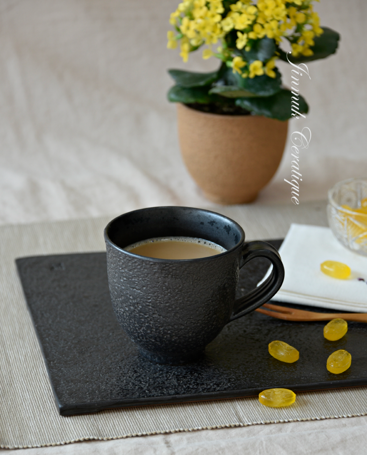 Mug Cup Black Stone - 머그컵