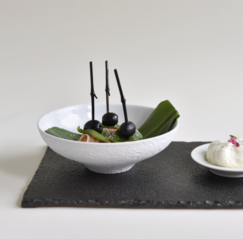 Snow White Vintage Deep Bowl 17" - 설화 오목그릇 17"