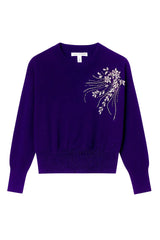 [Autumn Cashmere] Boxy Crew W/ Jewel Design