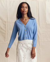 The Cashmere Tiny V Neck Cardigan