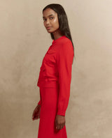 [The Great] The Patch Pocket Cardigan - Tart