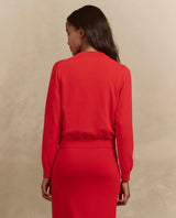[The Great] The Patch Pocket Cardigan - Tart