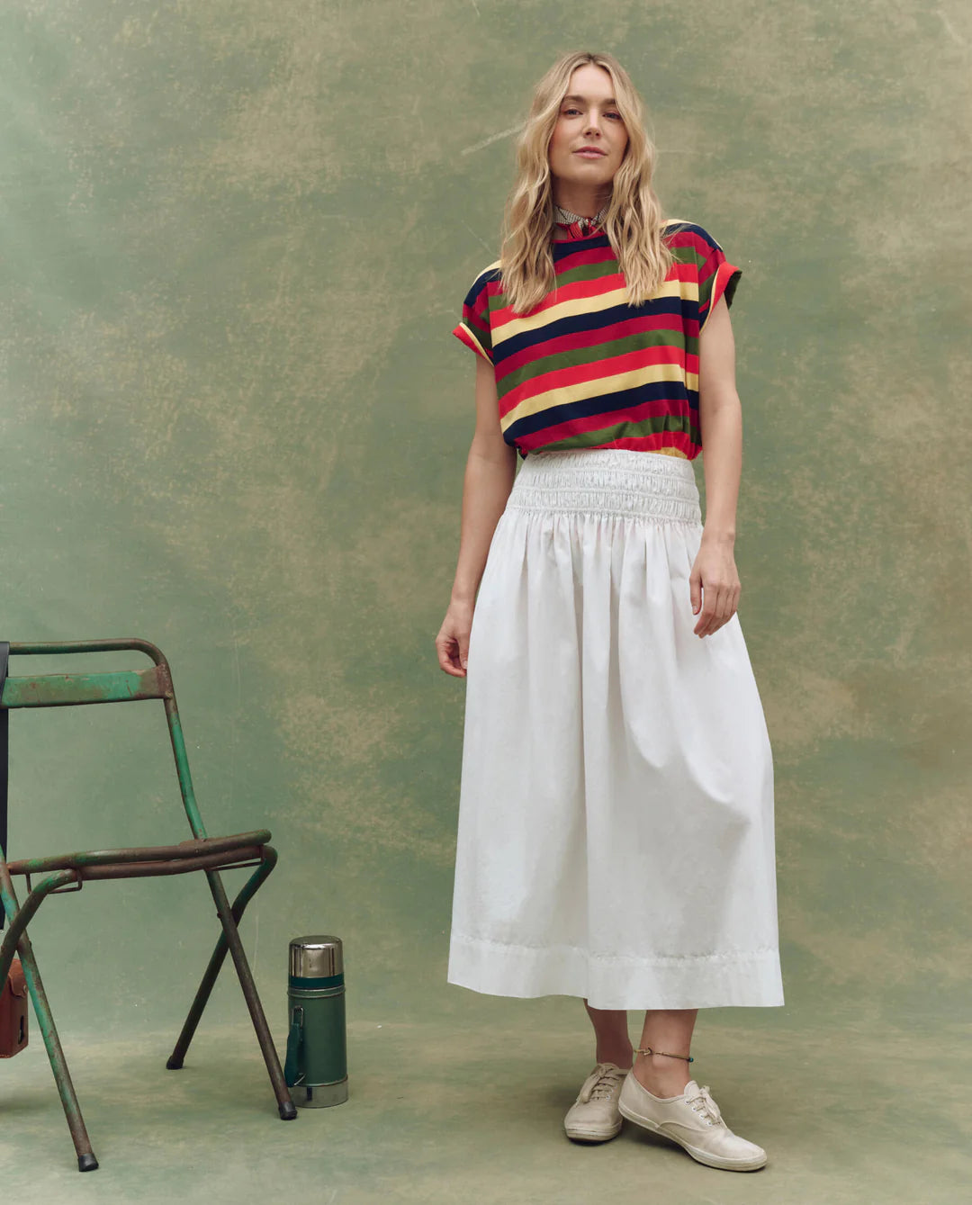 [The Great] The Viola Skirt - White