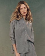 [The Great] The Society Top - Black & White Gingham
