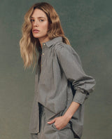 [The Great] The Society Top - Black & White Gingham