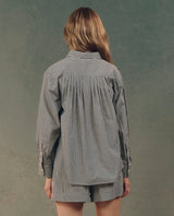[The Great] The Society Top - Black & White Gingham