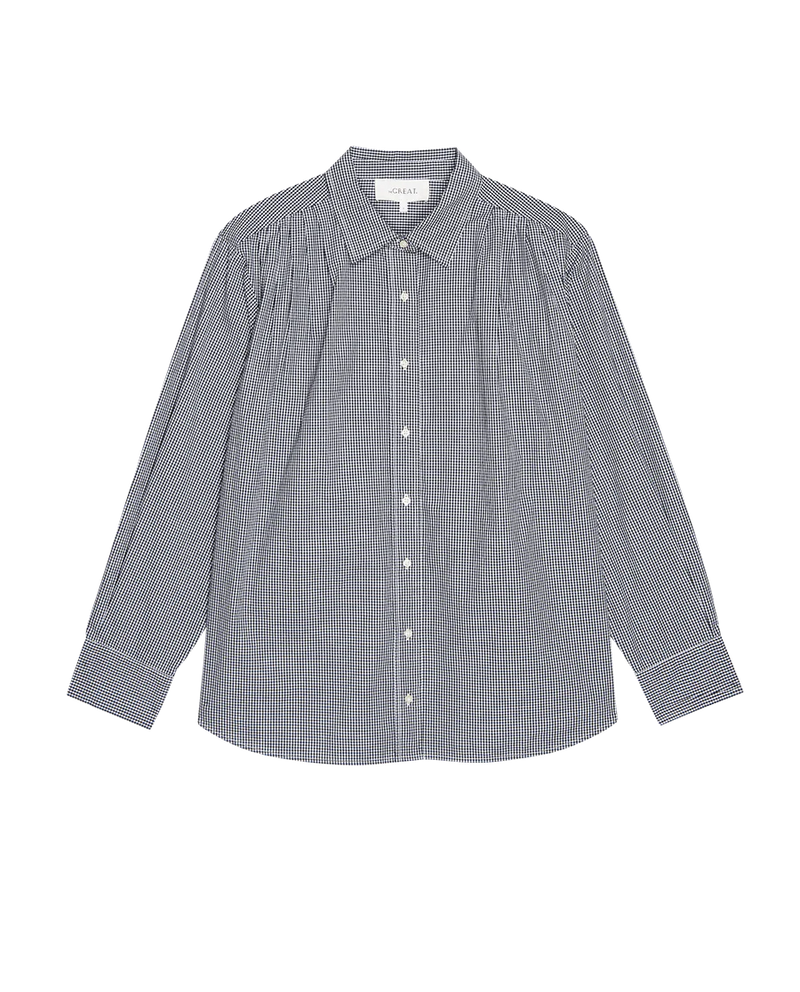[The Great] The Society Top - Black & White Gingham