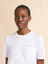 Cotton T-shirt with handstitched Marni logo