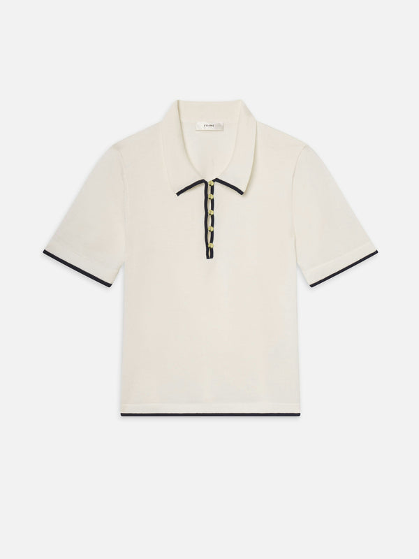 [FRAME] The Sport Polo - Cream Multi