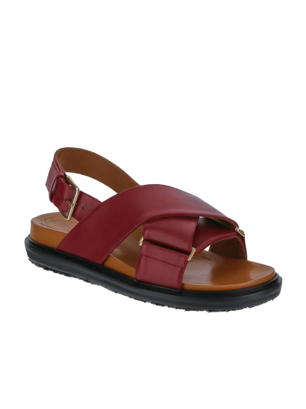 [MARNI] FUSSBETT SANDAL - BRICK