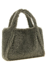 Stella Logo faux-shearling tote bag